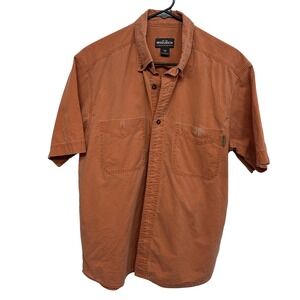 Woolrich Paprika Button Up‎ Shirt M Rustic Outdoor Workwear Utility Cabin
